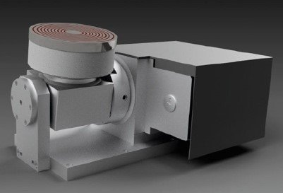 CNC bruska s rotačním stolem rotační stůl se sklopnou osou